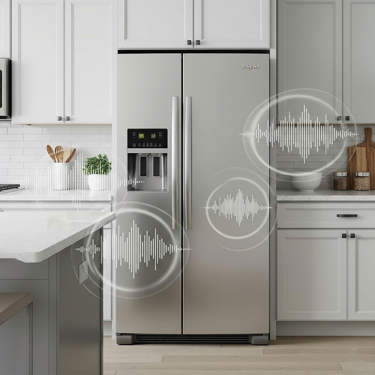 Diagnosing unusual noise from a Whirlpool refrigerator